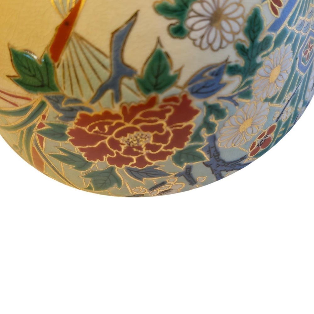 Vintage Kyo Ware Tea Bowl Ninsei Style Chawan Signed Tomobako Japan - Picture 10 of 14